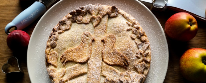 Apfelkuchen, Pie, Microplane, Valentinstag Mürbteig rezept