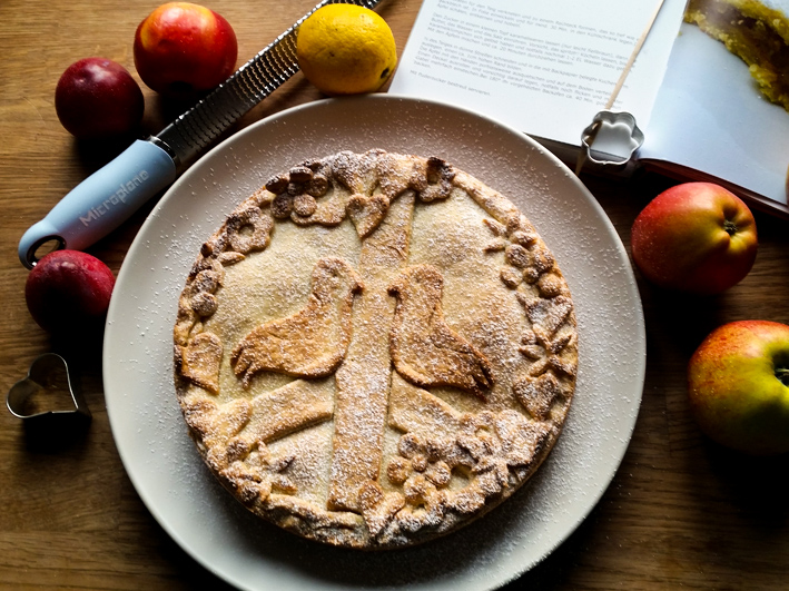 Apfelkuchen, Pie, Microplane, Valentinstag Mürbteig rezept