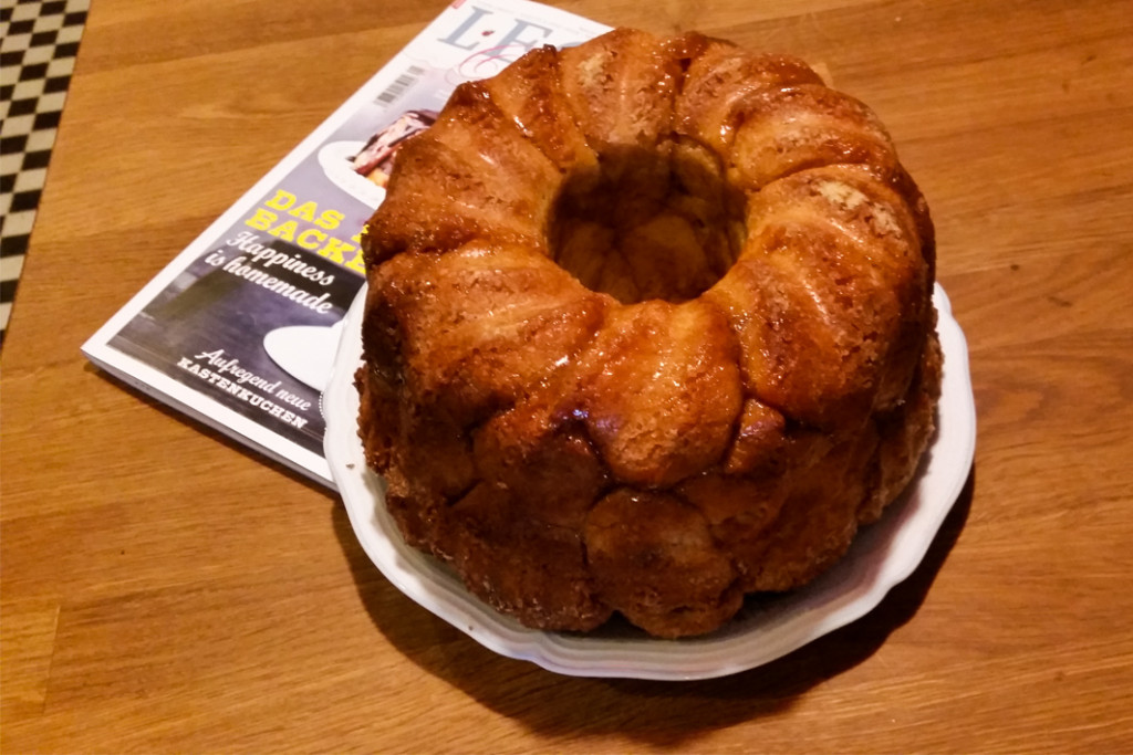 Hefekuchen monkey bread rezept lecker zimt zucker