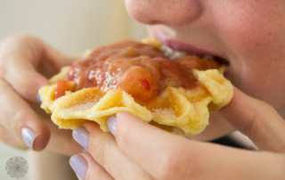 FrauBpunkt Waffeln Veggie Brandteig Nutella Rezept 1-3